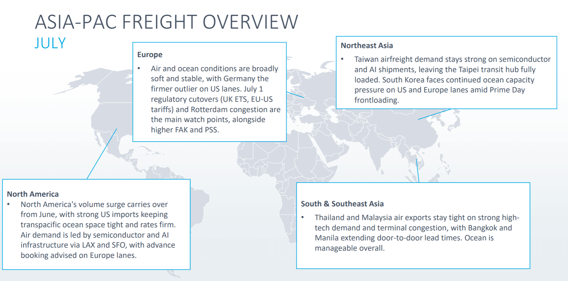 AI and Semiconductor Demand Drive Strong Asia Air Cargo Market