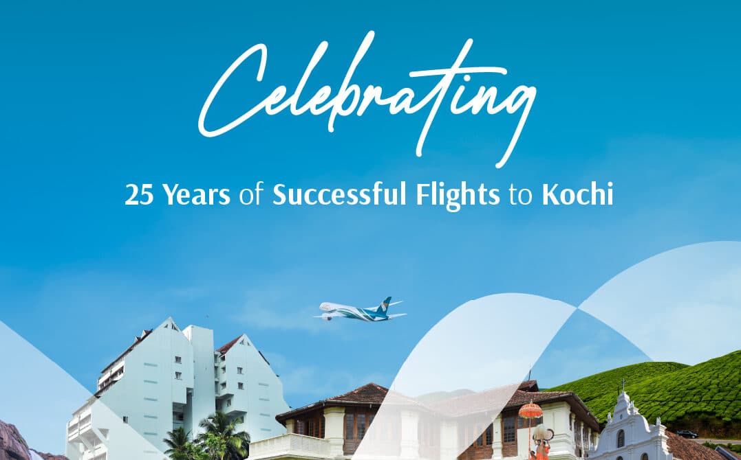 Oman Air Celebrates 25 Years of Service Between Muscat and Kochi