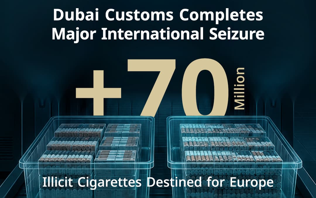 Dubai Customs Intercepts 70 Million Illicit Cigarettes in Air Cargo Shipments
