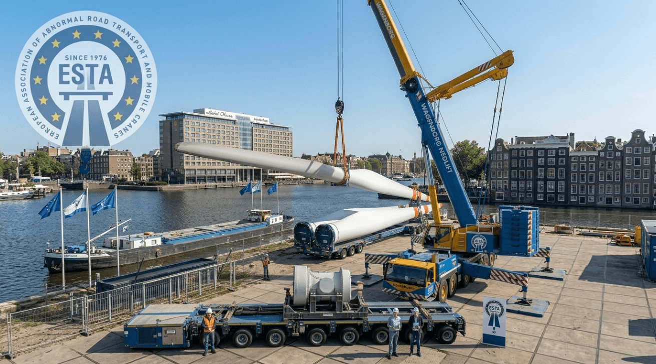 ESTA Celebrates 50 Years Advocating for European Heavy Transport and Crane Sector