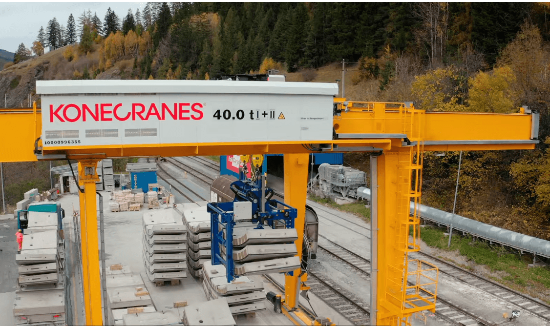 Konecranes Gantry Cranes Enhance Logistics for Brenner Base Tunnel Segments