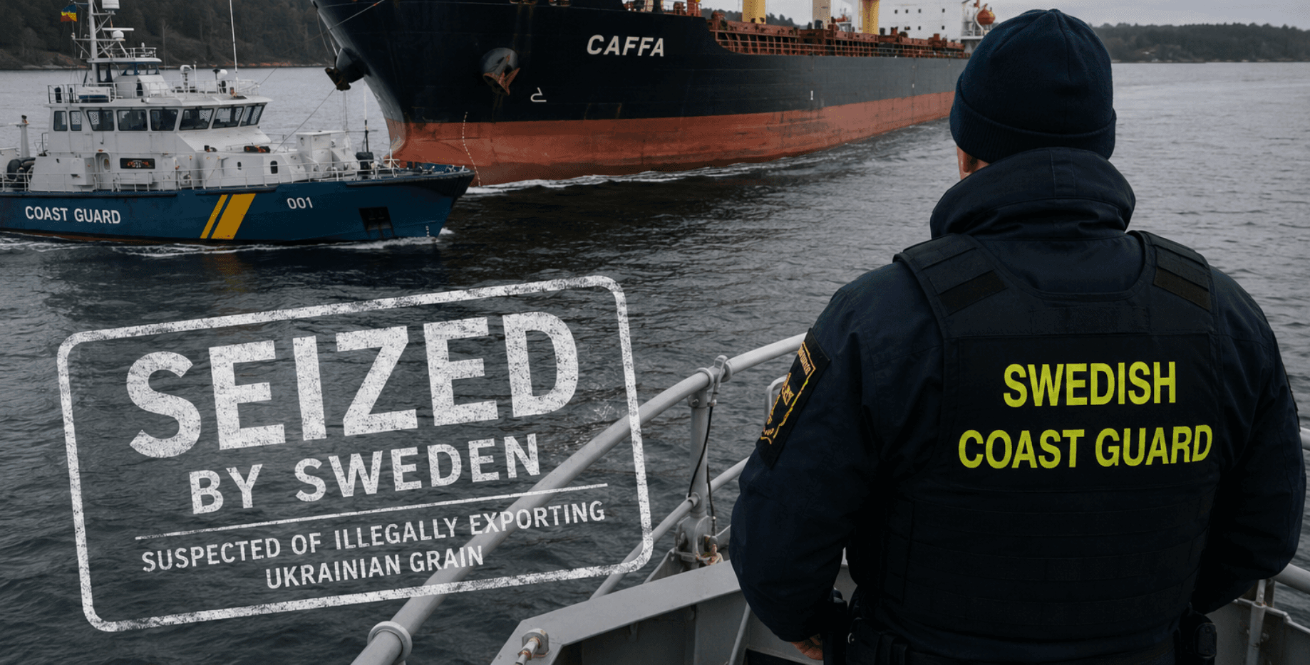 Swedish Authorities Seize Vessel Caffa Over Alleged Stolen Ukrainian Grain