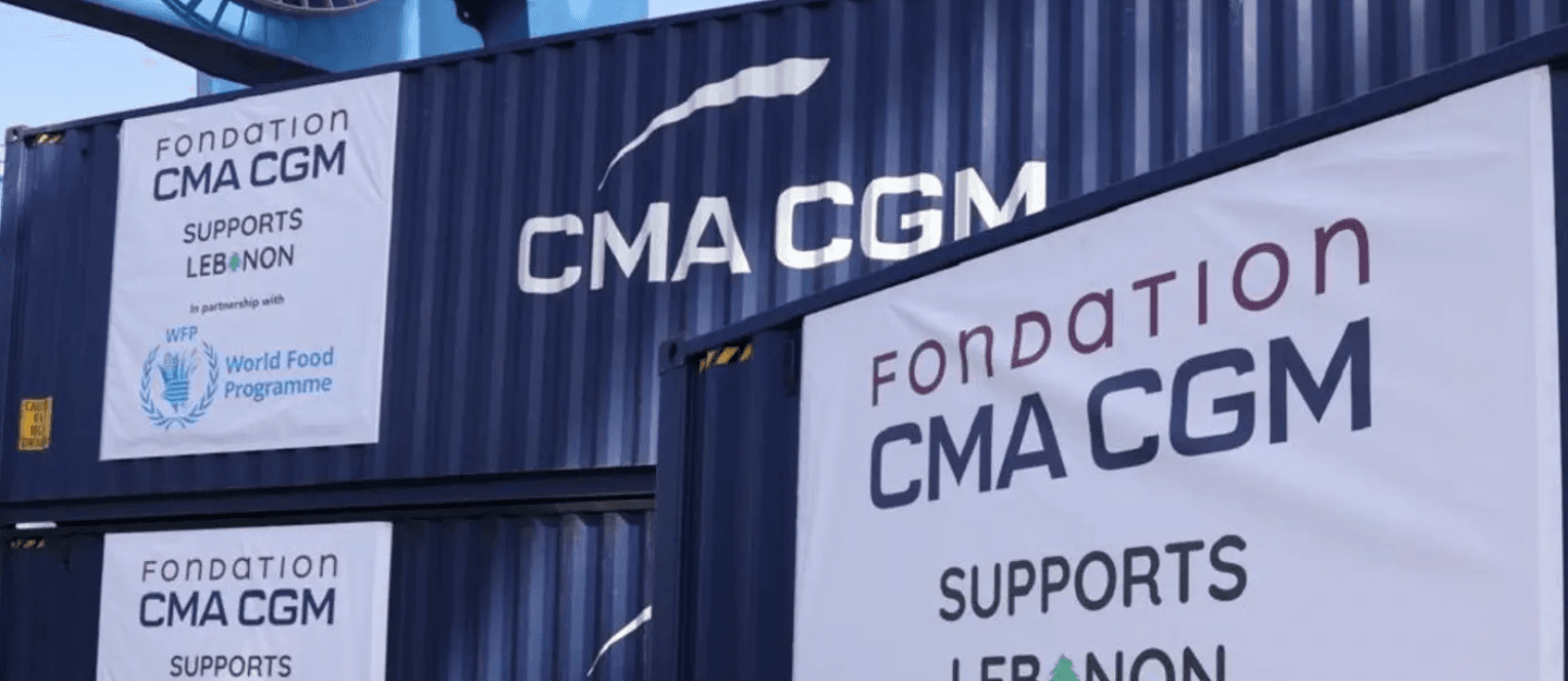 CMA CGM Foundation Delivers 1,000 Tonnes of Aid to Lebanon on CMA CGM TOKYO