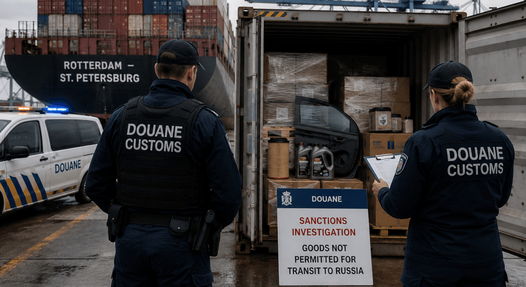 Dutch Customs Detains Captain in Rotterdam Over Russia Sanctions Breach