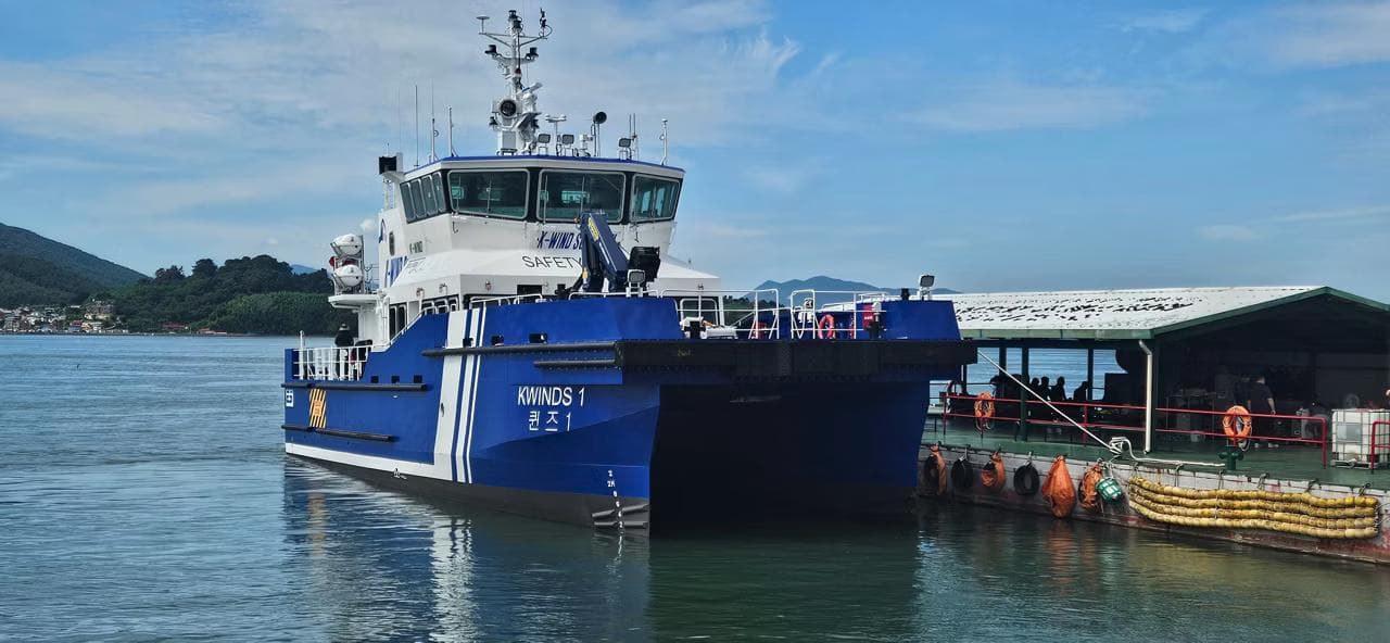 PALFINGER Supplies Advanced Cranes for South Korea's First Offshore Wind CTV