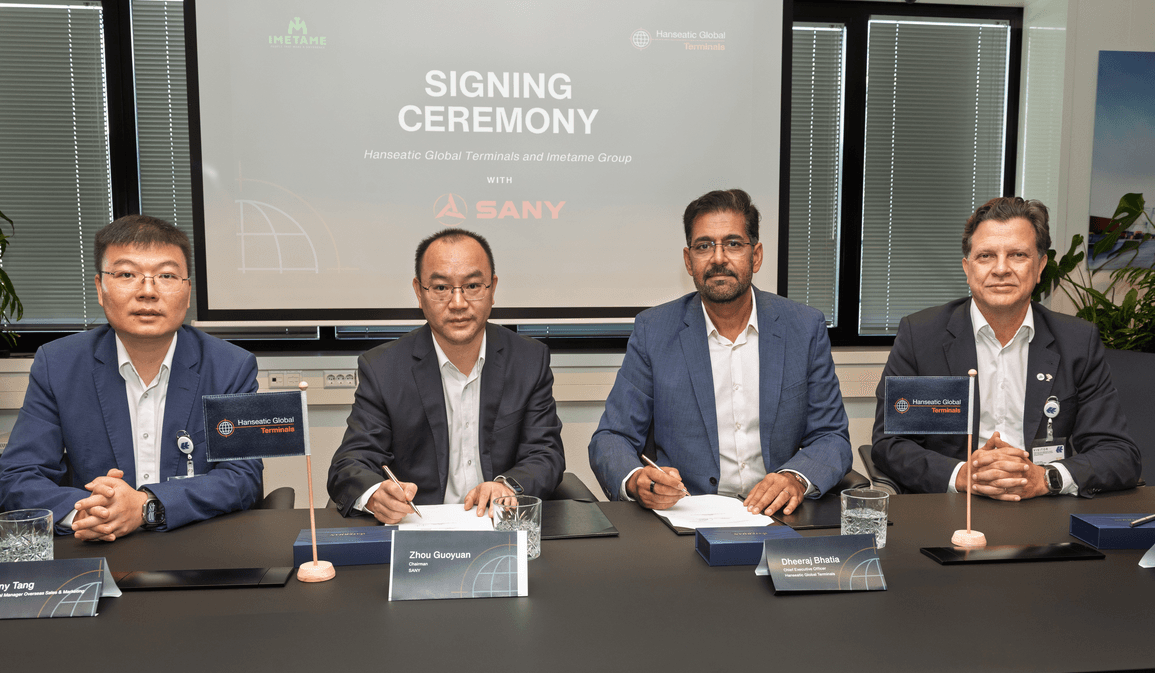 Hanseatic Global Terminals Partners with SANY for New Aracruz Container Terminal Equipment