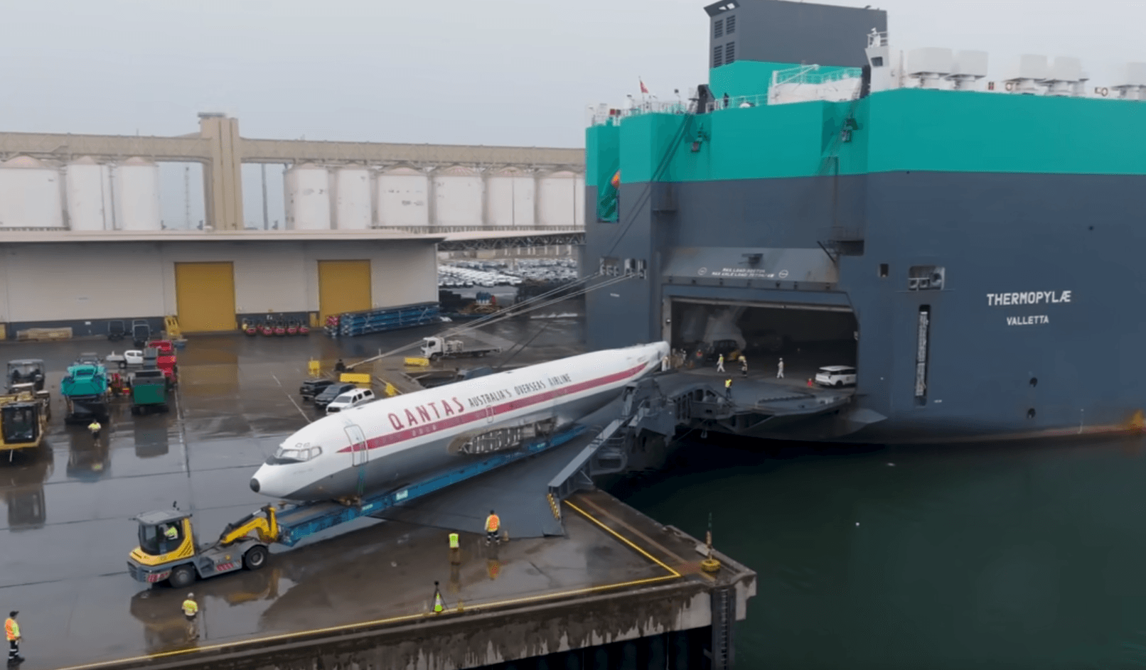 Wallenius Wilhelmsen Transports John Travolta's Boeing 707 to Australian Museum