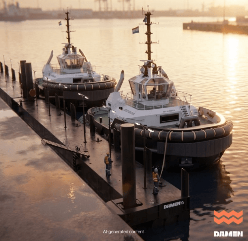 Damen Secures Contract for Two HDPE Pontoons at Port of Cotonou