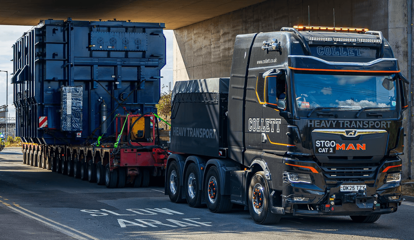 Collett Transports 200-Tonne Transformer from Newport Port to National Grid Substation