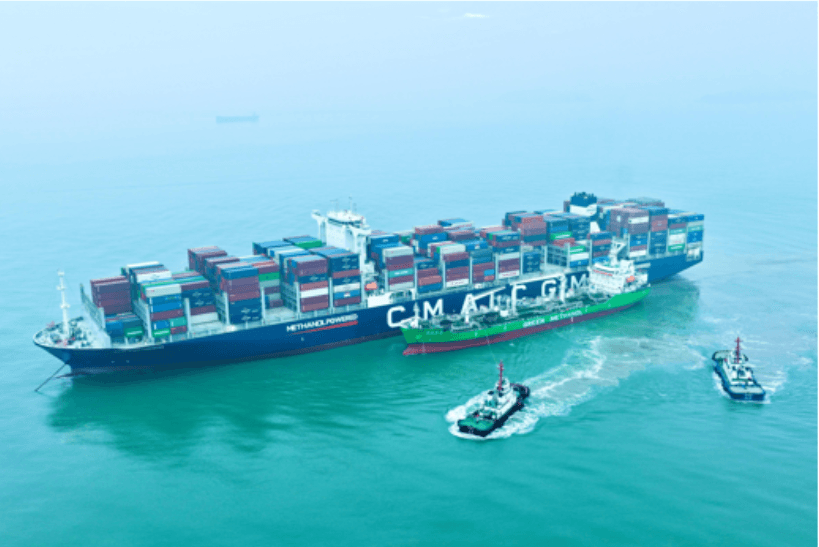 CMA CGM Sets New Biomethanol Bunkering Record in Shanghai