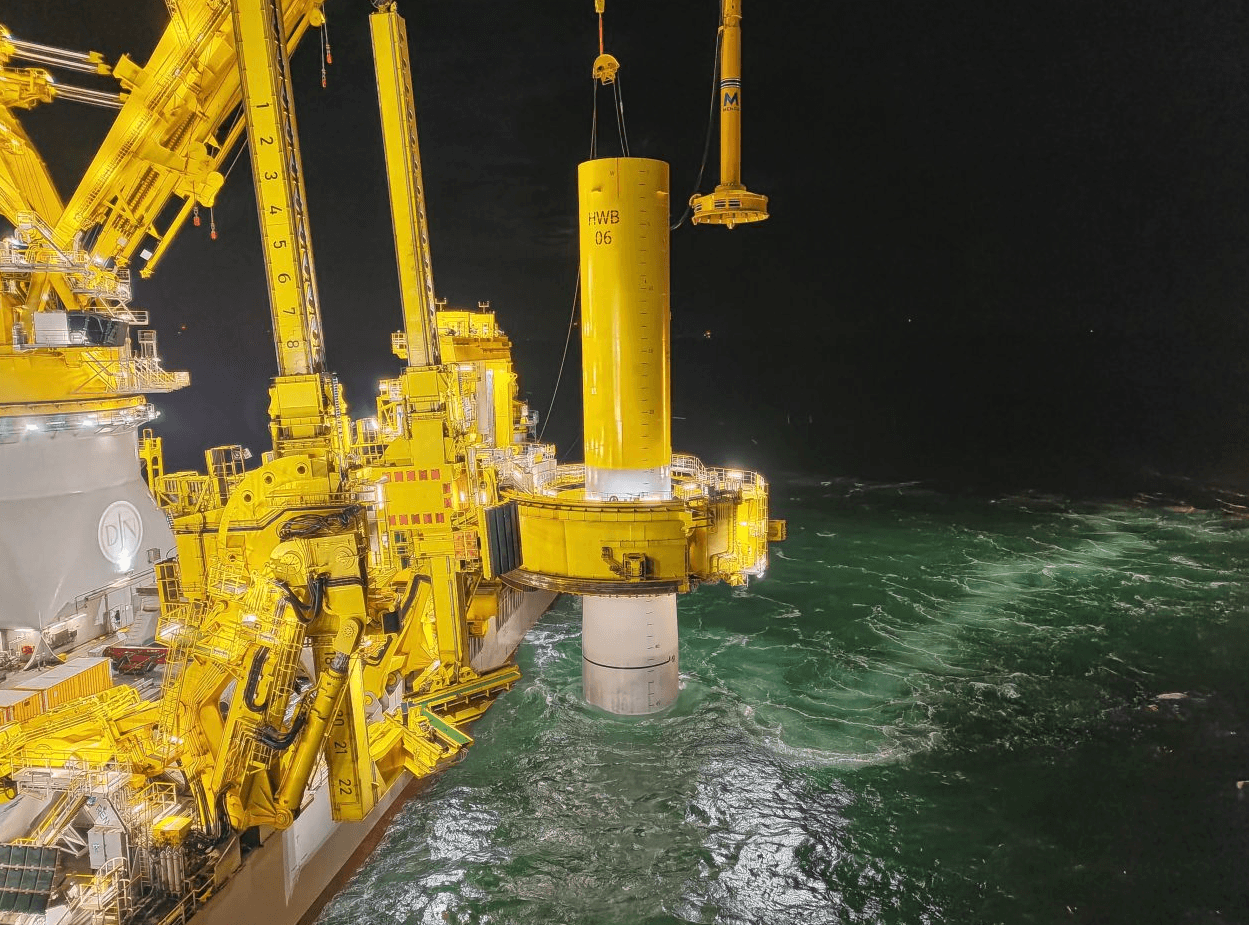 Jan De Nul Begins OranjeWind Offshore Wind Farm Monopile Installation