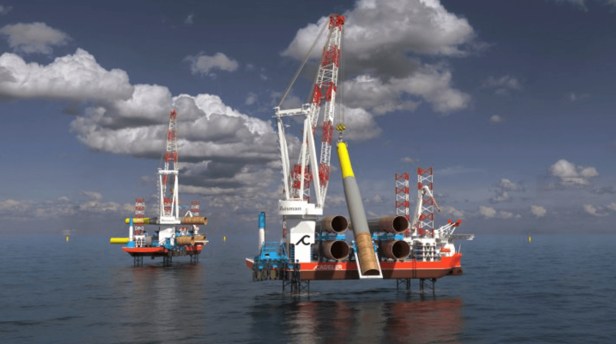 Huisman Secures Crane Order for Cadeler's New T-Class Offshore Wind Vessels