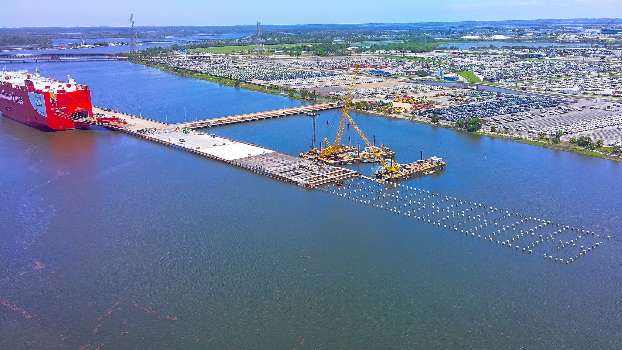 JAXPORT Advances Blount Island Vehicle Berth Expansion to Halfway Mark