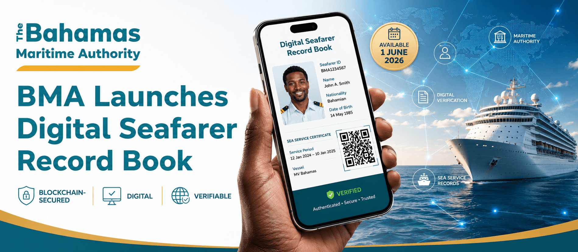 Bahamas Maritime Authority Introduces Blockchain-Based Digital Seafarer Record Book