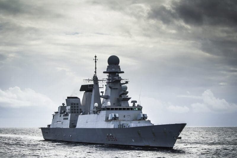 Italian Frigate Provides Safe Passage for Merchant Vessel in Red Sea