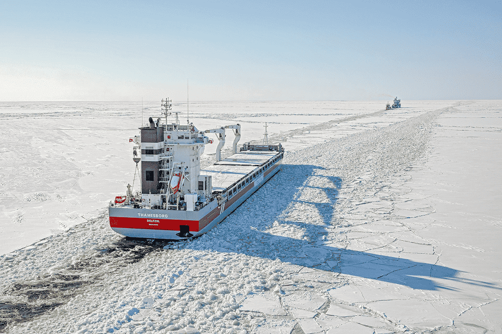 Thamesborg General Cargo Vessel Successfully Navigates Arctic Northwest Passage