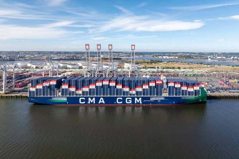 CMA CGM Names NOTRE DAME, Largest French-Flagged Containership, in Le Havre