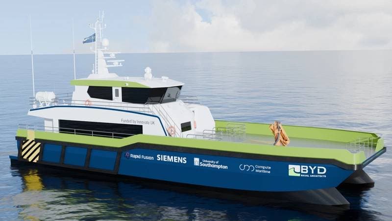 AI-Designed Crew Transfer Vessel Achieves Significant Fuel and CO2 Reductions