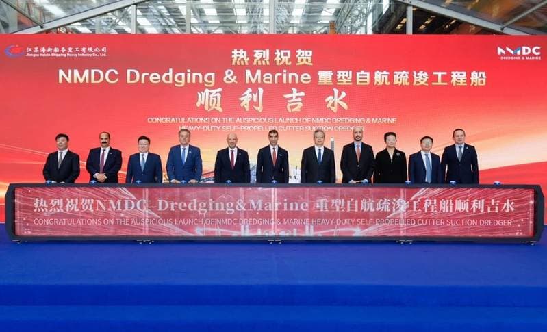 NMDC Group Expands Fleet with New Heavy-Duty Cutter Suction Dredger