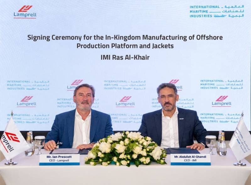Lamprell Secures Contract with IMI for Offshore Platform and Jacket Fabrication