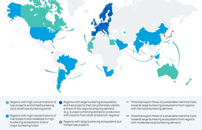Report Identifies Key Hubs for Sustainable Maritime Fuel Adoption