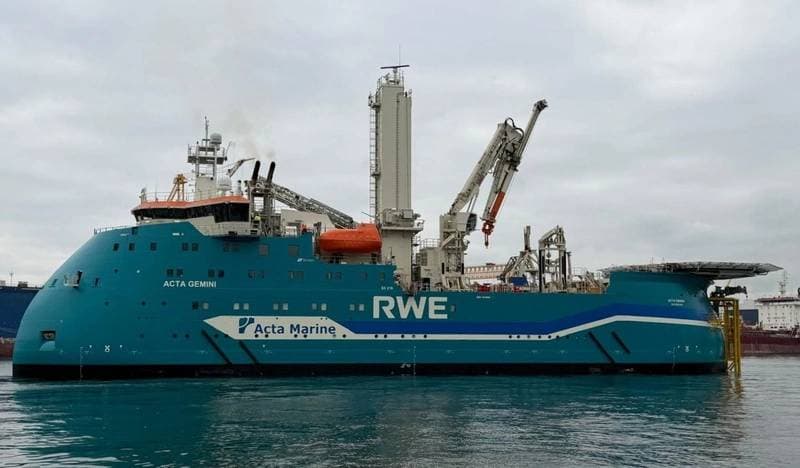 Acta Marine Takes Delivery of CSOV Acta Gemini for Sofia Offshore Wind Farm Project