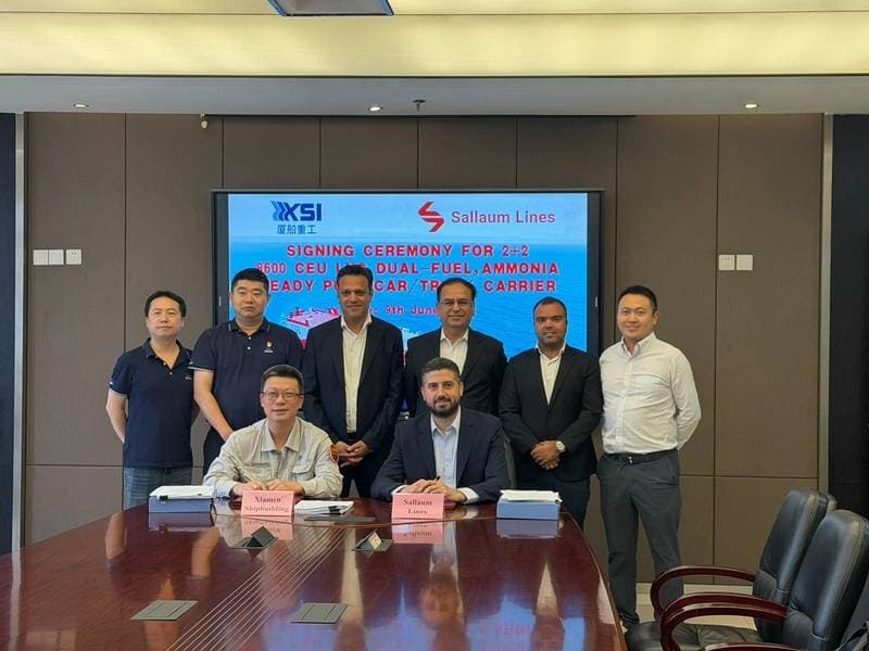 Sallaum Lines Orders Two Dual-Fuel PCTCs for Car and Truck Transport
