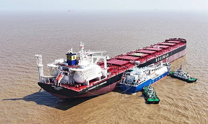First Commercial Green Ammonia Bunkering Completed in China