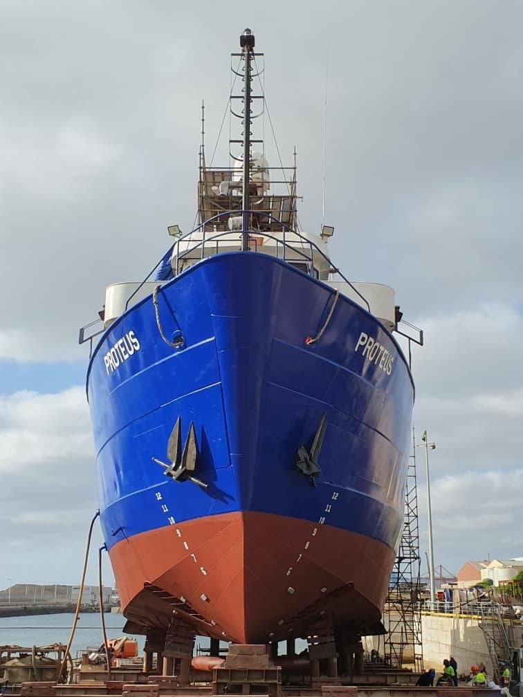 TDI-Brooks' R/V Proteus Returns to Service After Las Palmas Shipyard Upgrades