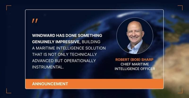 Windward Appoints Retired Vice Admiral Bob Sharp as Chief Maritime Intelligence Officer