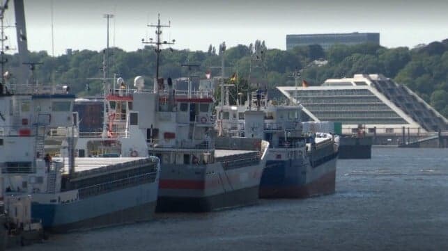 Fire Aboard Cargo Vessel in Hamburg Port Injures Eight Crew Members