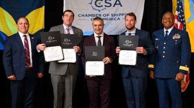 Chamber of Shipping of America Recognizes Crews for Safety Achievements