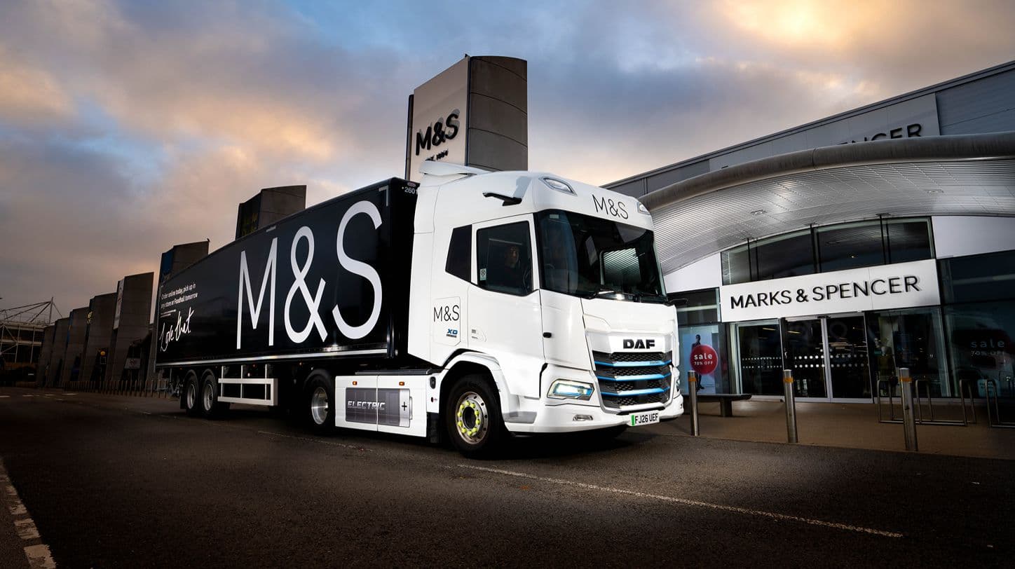 M&S Introduces New Lower Emission Truck Fleet for Logistics Operations
