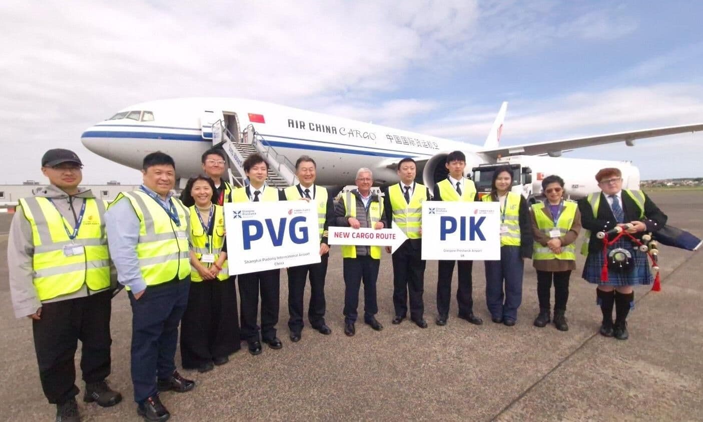 Glasgow Prestwick Airport Initiates Regular Air Cargo Service to Shanghai
