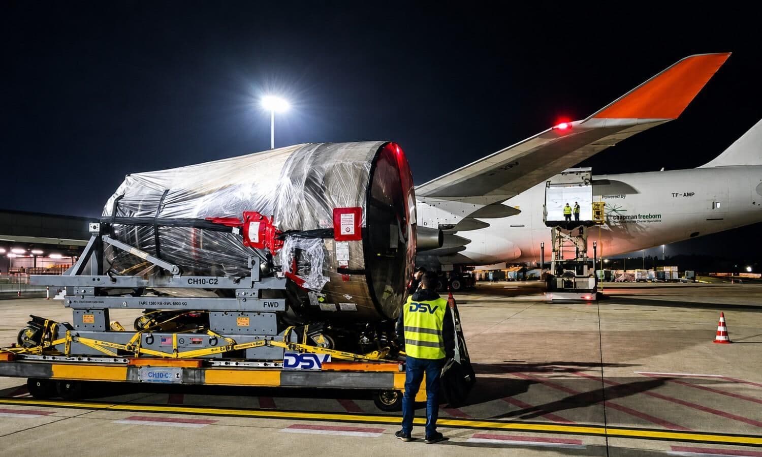 Chapman Freeborn and DSV Orchestrate Urgent Airlift of Aircraft Engine to Cairo