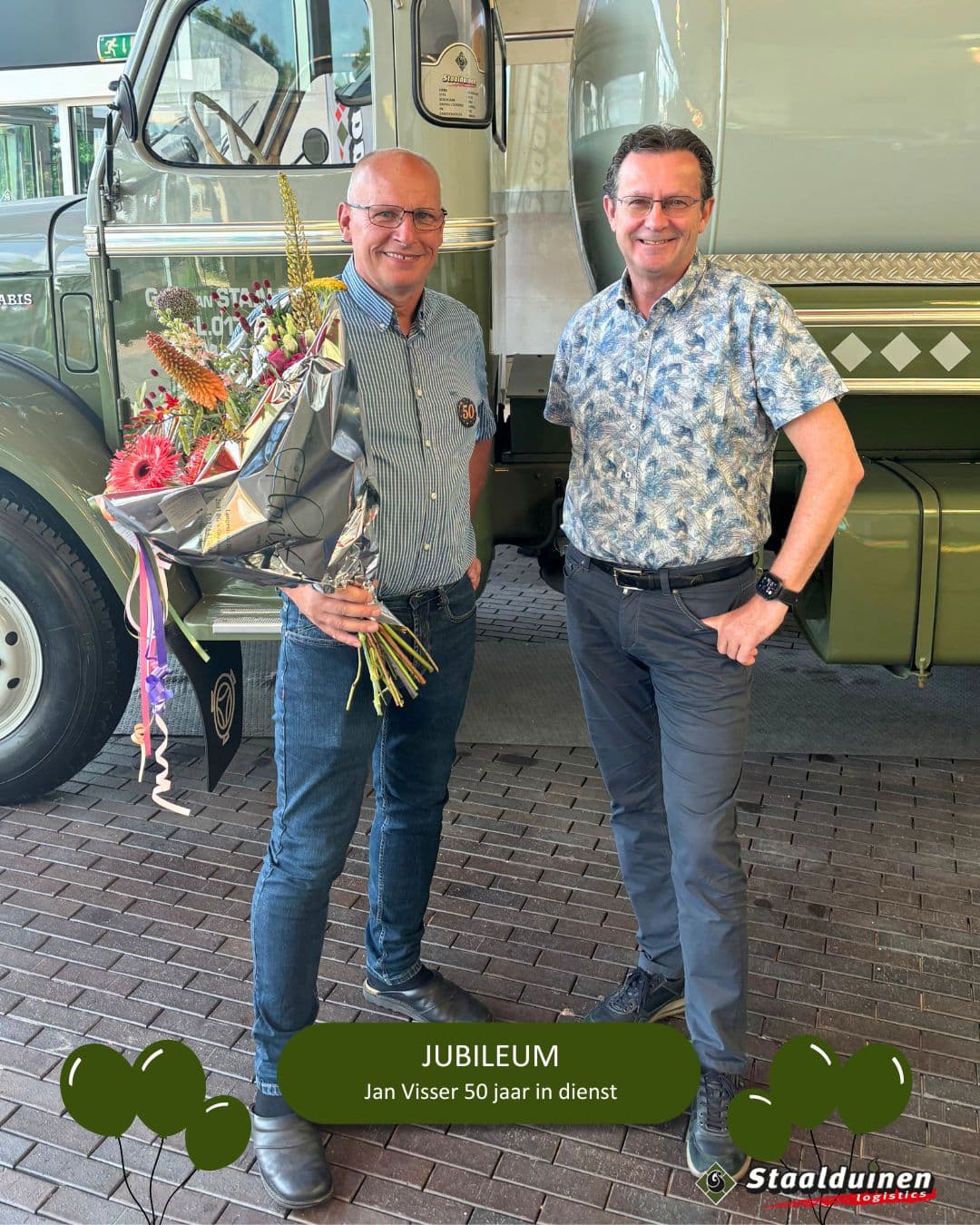 Jan Visser Celebrates 50 Years at Staalduinen Logistics