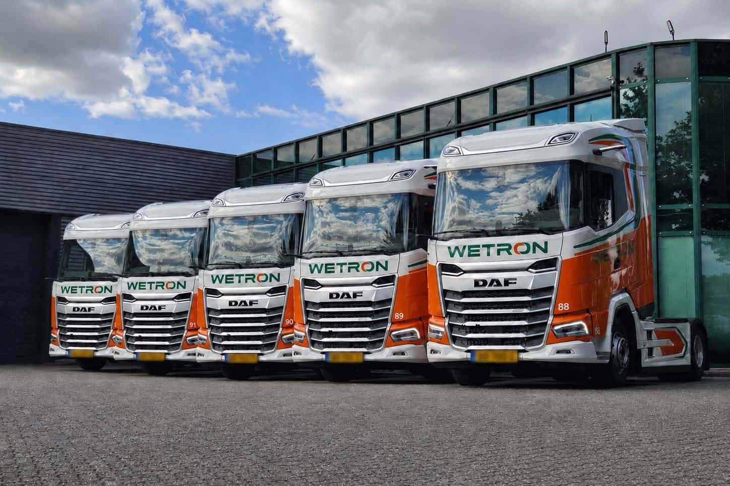 Wetron Expands International Fleet with Five New DAF Trucks, Unveils Rebranded Livery