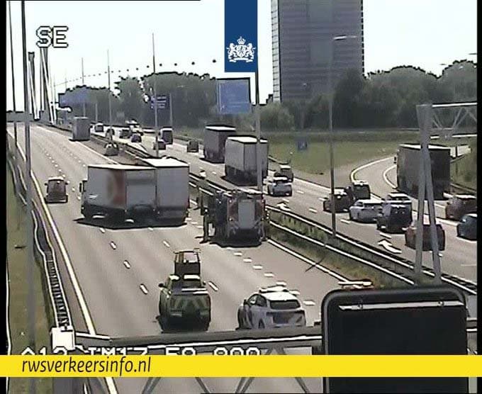A12 Main Lane Near Utrecht Closed Following Multi-Vehicle Accident