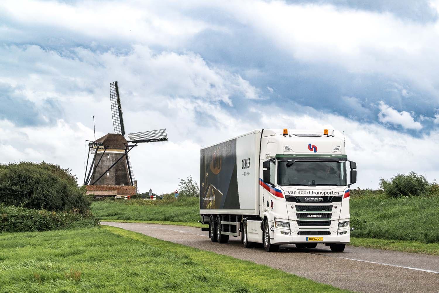 Van Noort Logistics Deploys First Electric Scania Truck for Daily 390km Route