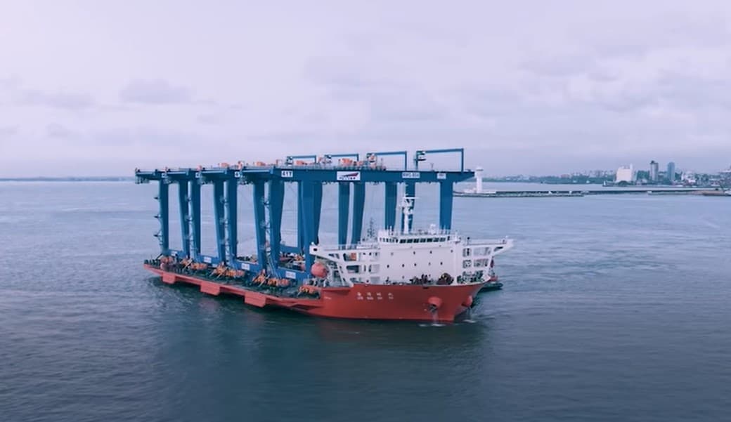 Colombo West International Terminal Receives New RMG Cranes for Phase Two