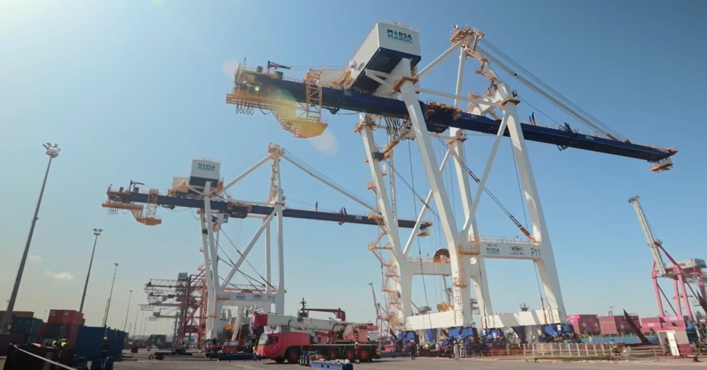 Casablanca Port Enhances East Container Terminal with Two New Post-Panamax Cranes