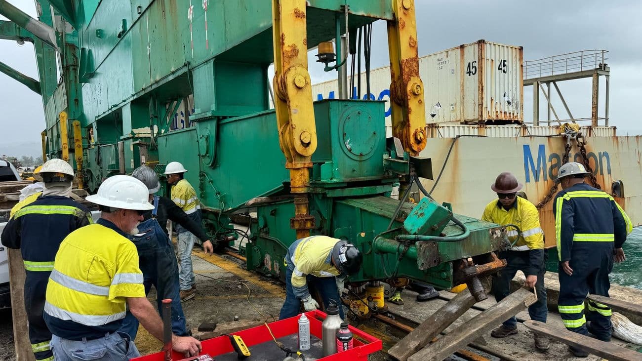 High Winds Disable Three STS Cranes at Port of Guam, One Restored