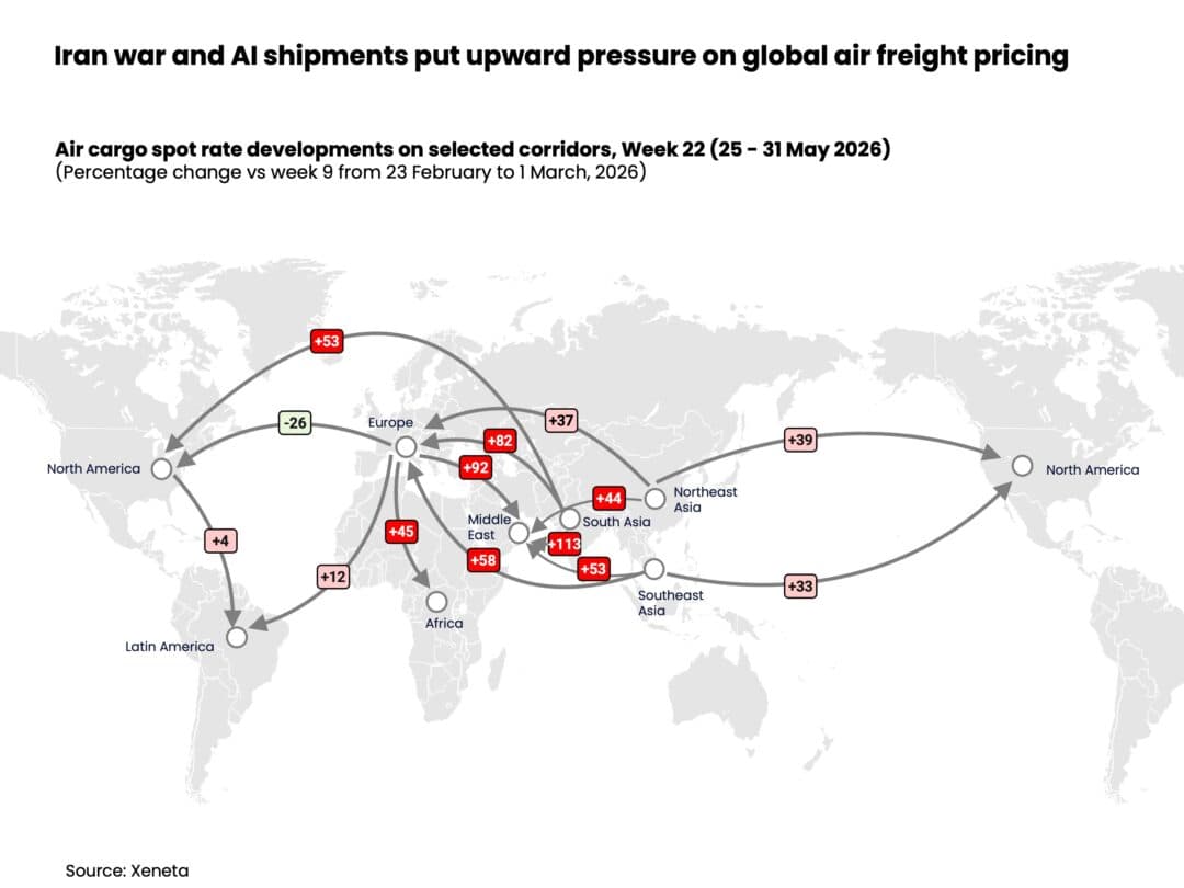 Global Air Cargo Spot Rates Surge in May, Expected to Soften in June