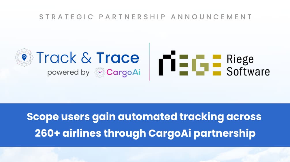Riege Software Enhances Airfreight Tracking with CargoAi Integration