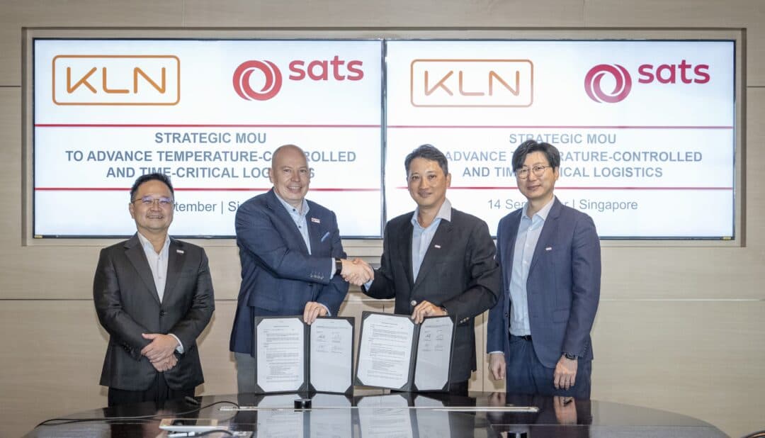 KLN Freight and SATS Partner to Enhance Global Time-Critical Air Cargo Services