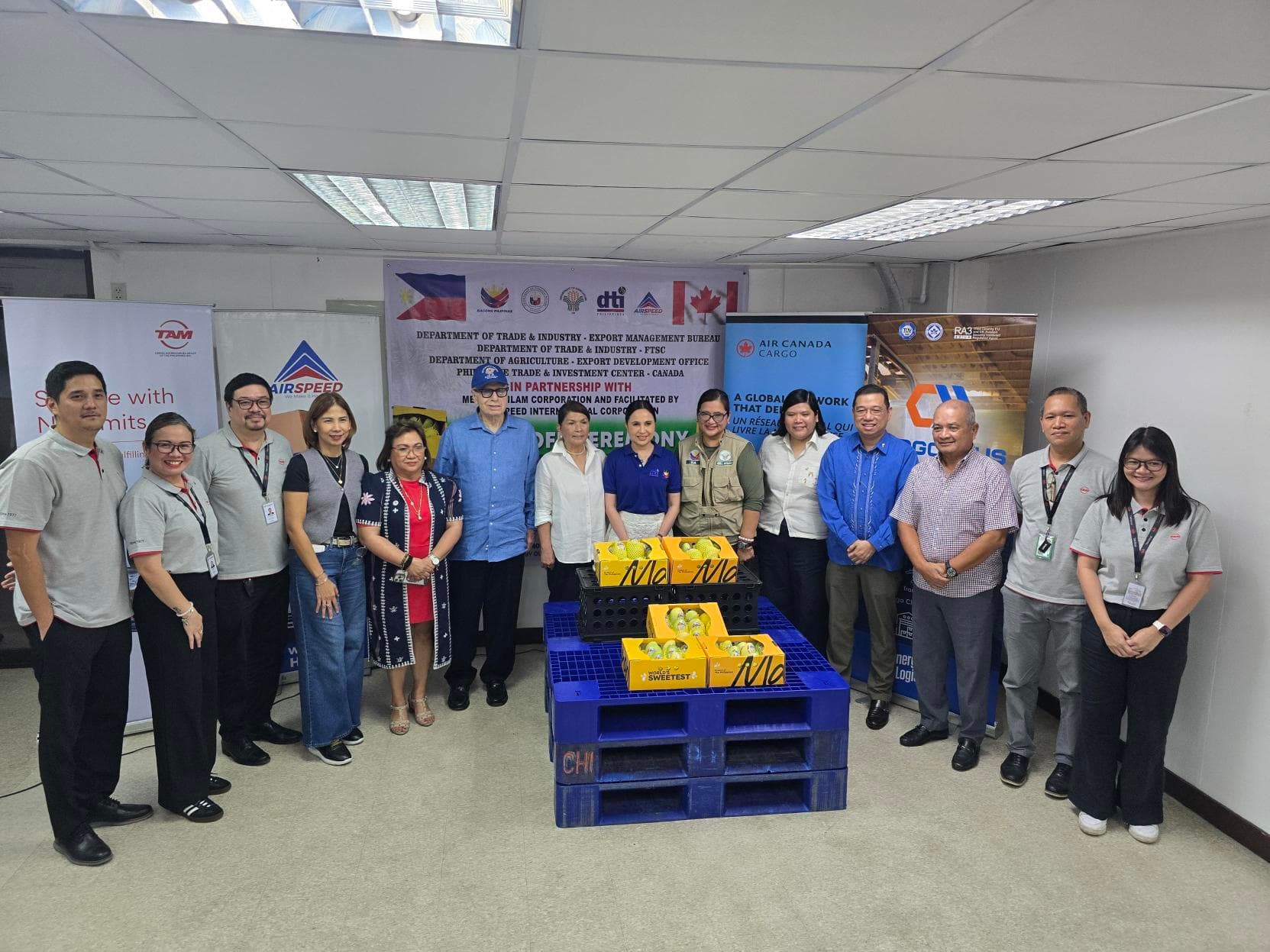 Carabao Mangoes Flown from Manila to Vancouver via Air Canada Cargo
