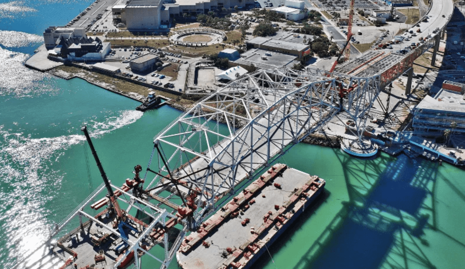 Mammoet Lowers Harbor Bridge Span to Reopen Corpus Christi Channel