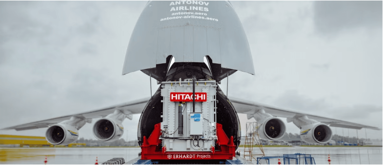 Hitachi Energy Airfreights Heavy Transformers to US for AI Data Centers