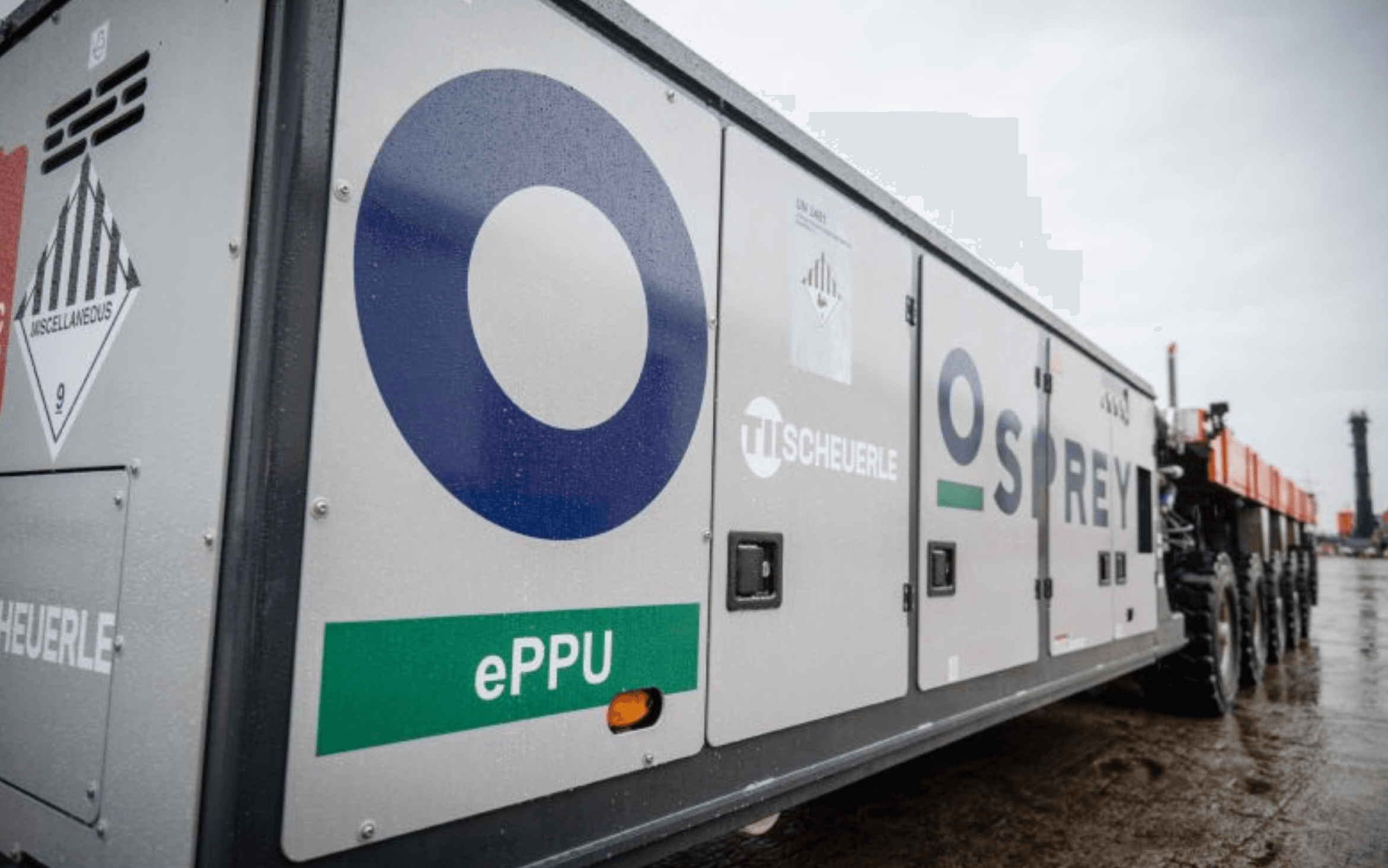 Osprey Completes UK's First Electric SPMT Operation for Port Cargo Transfer