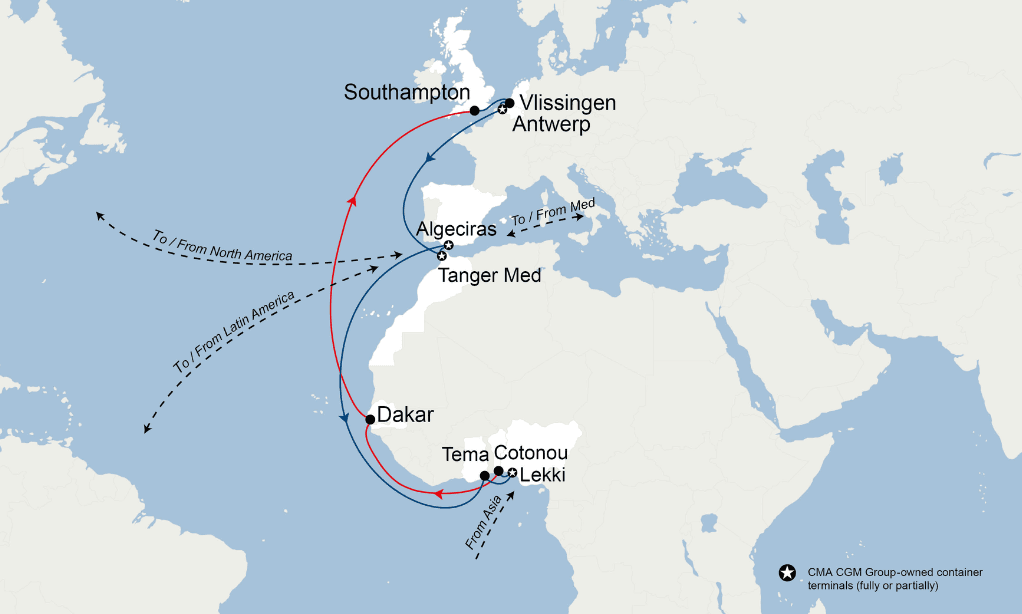 CMA CGM Introduces KORA EXPRESS Service Enhancing North Europe-West Africa Container Trade